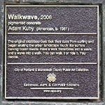 Adam Kuby, Walkwave, 2006, pigmented concrete